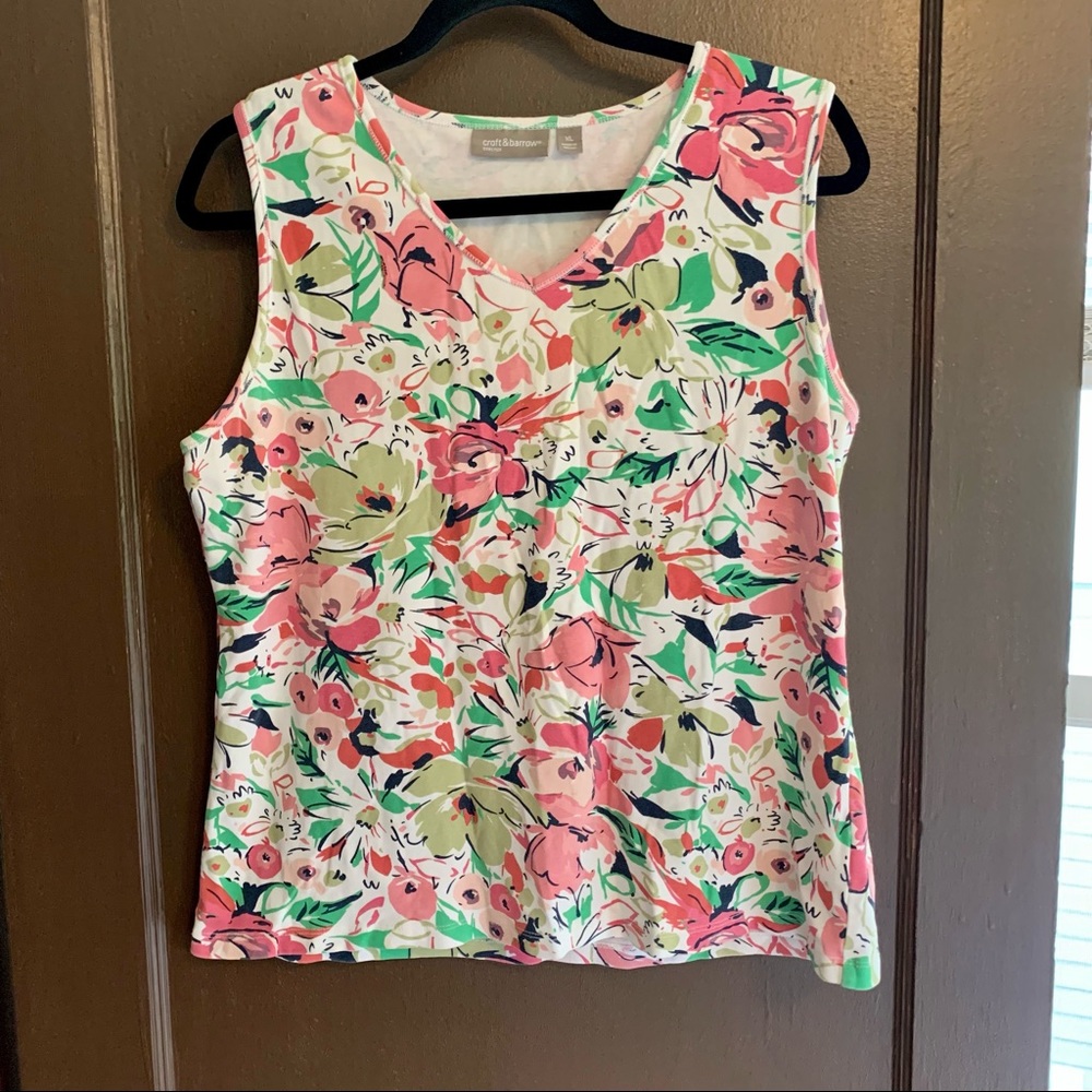 Croft and Barrow floral sleeveless tank top